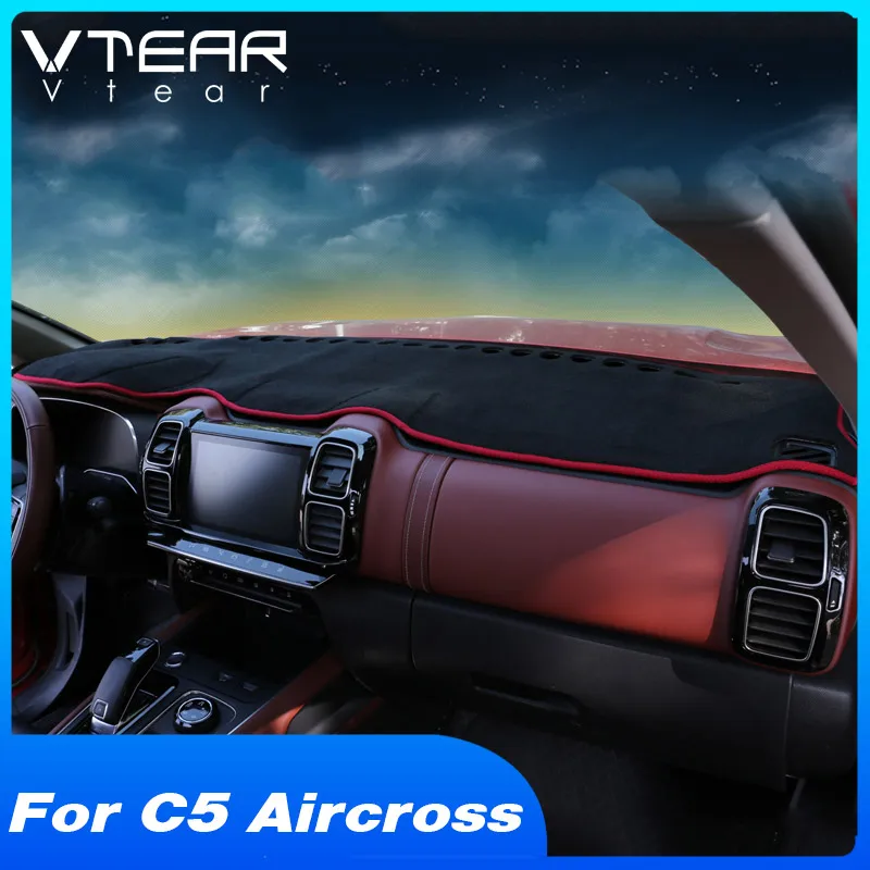 

Vtear Car Dashboard Mat Interior Non-slip Pad Dash Cover Car-Styling Decoration Carpet Accessories For Citroen C5 Aircross 2021