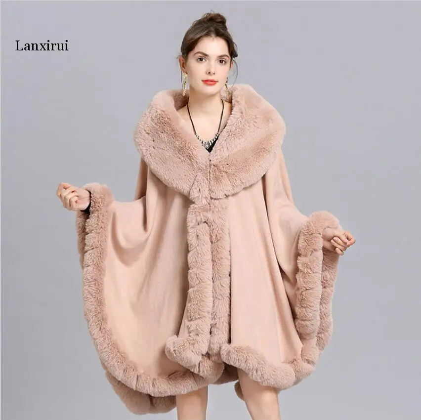 

Winter Jacket Women Fake Fur Coat Fur Collar Loose Long Parkas Fur Outerwear New Fashion Casual Streetwear Sale