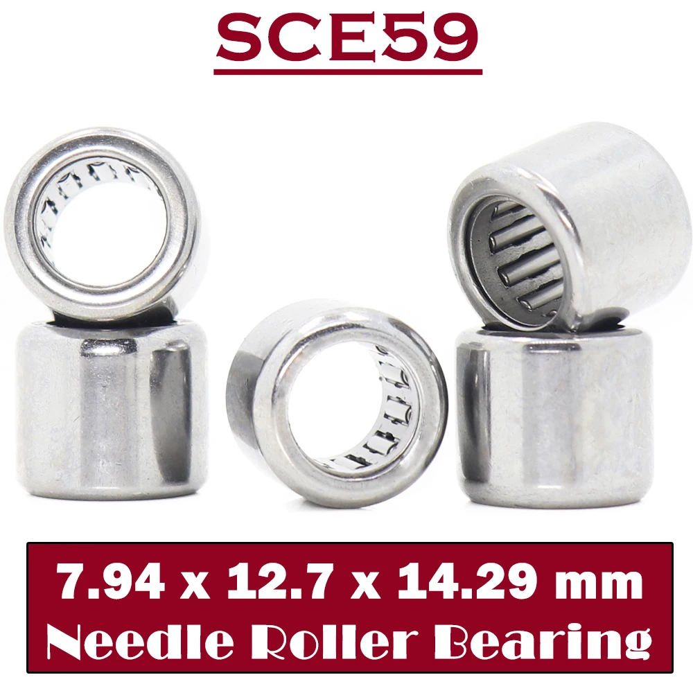 SCE59 Bearing 7.94*12.7*14.29 mm ( 5 PCS ) Drawn Cup needle Roller Bearings B59 BA59Z SCE 59 Bearing