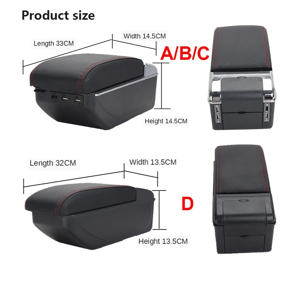 Suitable for Nissan Yewei special armrest box free punch car central storage box portable luggage modification accessories