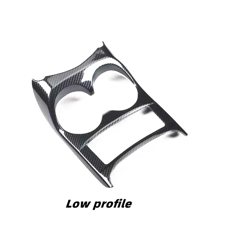 Garniture Couvercle Porte-Gobelet RAV4 2019-2021 - Autocollant Style Fibre De Carbone Noir Brillant