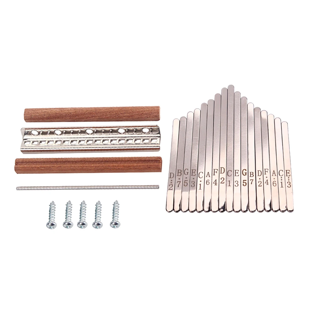 Kalimba Mbira DIY 17 Keys with Thumb Piano Bridge Percussion Instruments for Kalimba Mbira Mbrimba For Luthiers Makers