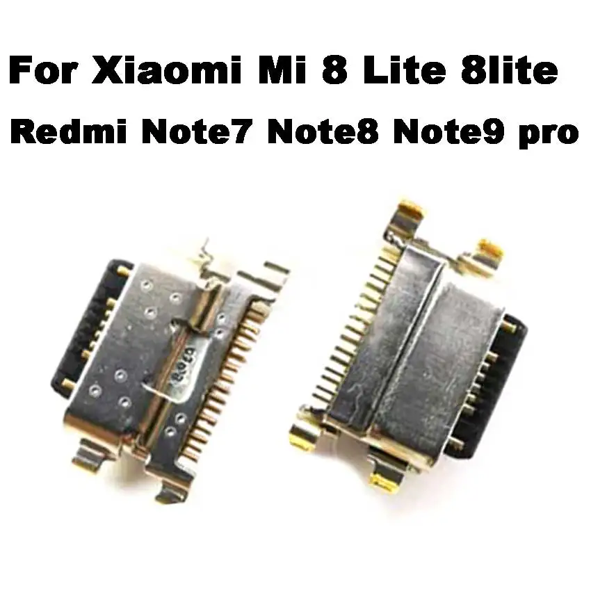 2-10pcs For Xiaomi Mi 8 Lite 8lite Redmi Note 7 8 9 Note7 Note8 Note9 pro Type-C USB jack socket connector charger Charging Port