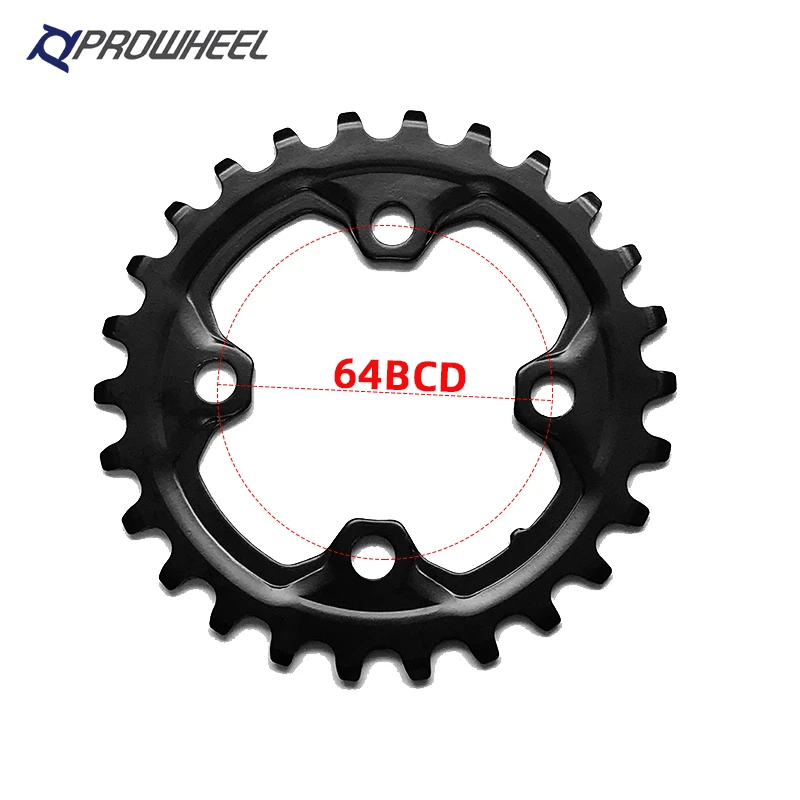 PROWHEEL MTB Sprocket 104/64BCD Double Sprockets 26T 28T 36T 38T Crankset Mountain Bike Chainring Bicycle Chainwheel