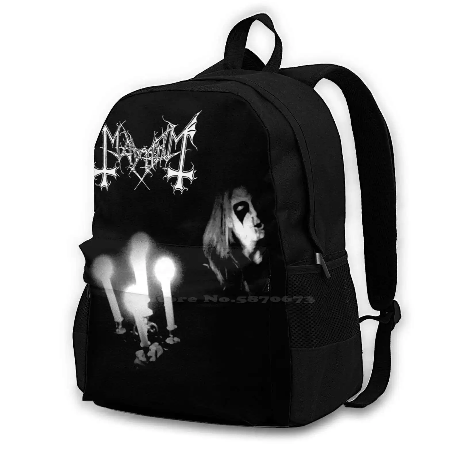 Mayhem X School Bag Big Capacity Backpack Laptop 15 Inch Dead Mayhem Black Metal Old History Per Yngve Ohlin Pelle Burzum