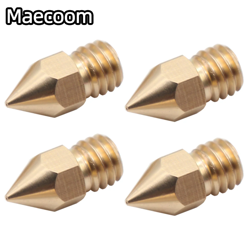 10pcs 3D 프린터 노즐 MK8 황동 노즐 M6 스레드 압출기 프린트 헤드 1.75mm A8 MK8 Creality CR-10 Ender 3v2 3D 프린터