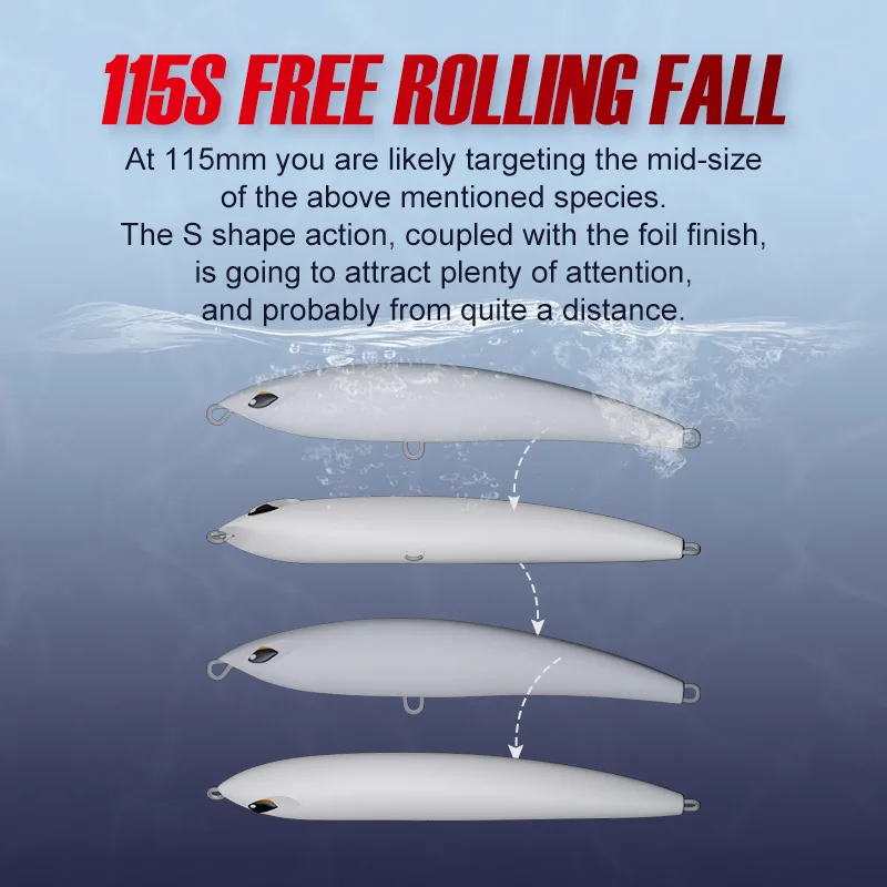 Popper NOEBY GT sinking – 115mm 51g para mar - imagen 2