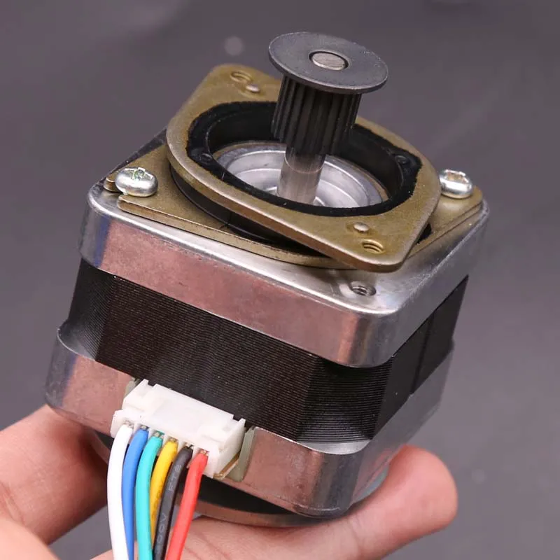 Nema 17 Stepper Motor Minebea 42 Motor 2-phase 4-wire 0.2Nm 29.5mm Nema17 Stepping Motor 0.9° w/ Timing Pulley For 3D Printer