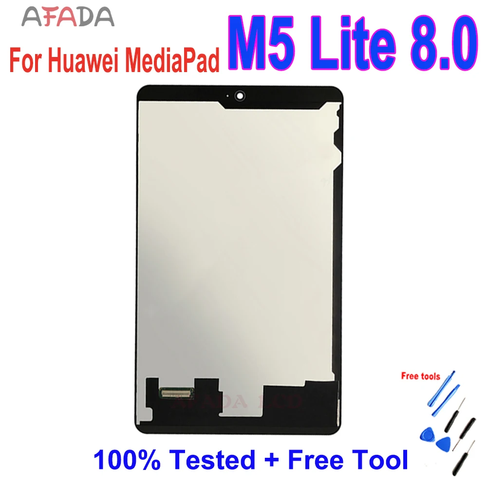 8.0 "LCD pour Huawei MediaPad M5 Lite 8 2019 JDN2-W09 JDN2-AL00 JDN2-L09 écran LCD tactile numériseur panneau verre remplacement