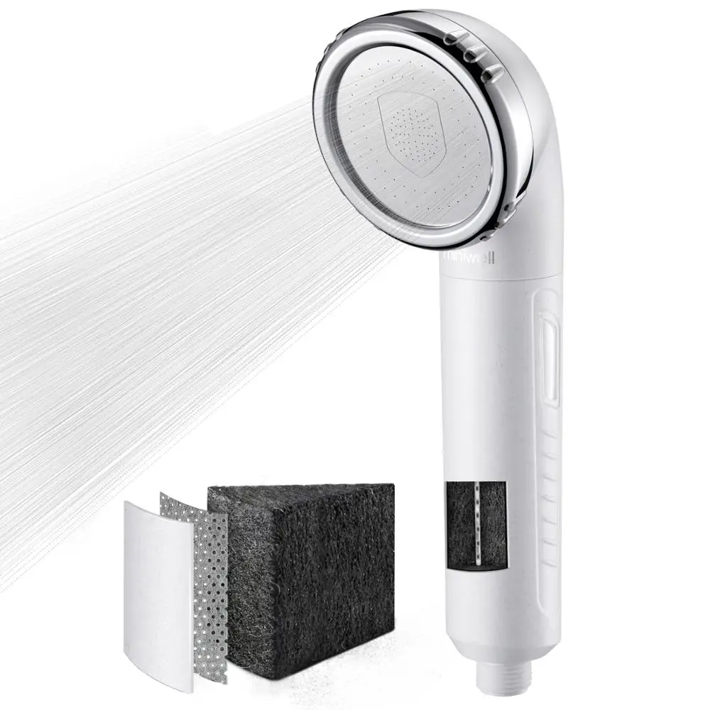 Miniwell Handheld Shower Head with Filter - Multi Stage Filtration Shower Filter for Hard Water