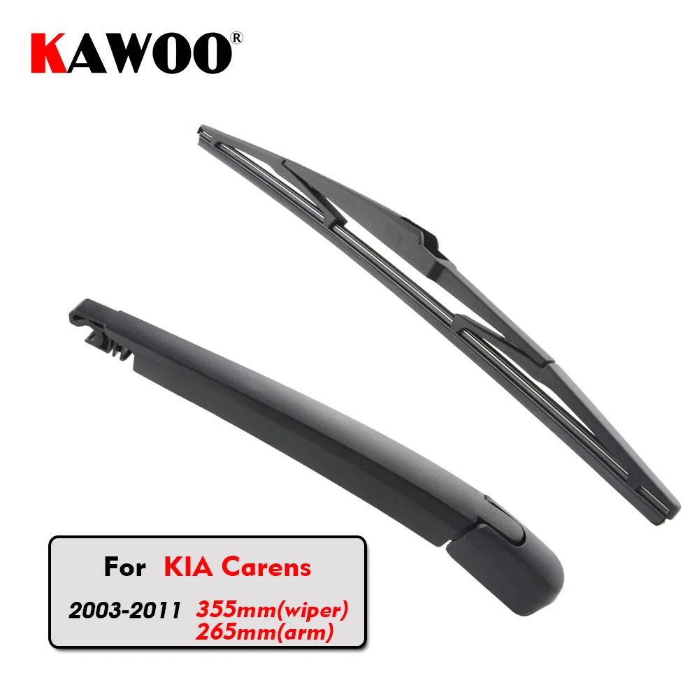 KAWOO Car Rear Wiper Blade Blades Back Window Wipers Arm For KIA Carens Hatchback (2003-2011) 355mm Auto Windscreen Blade