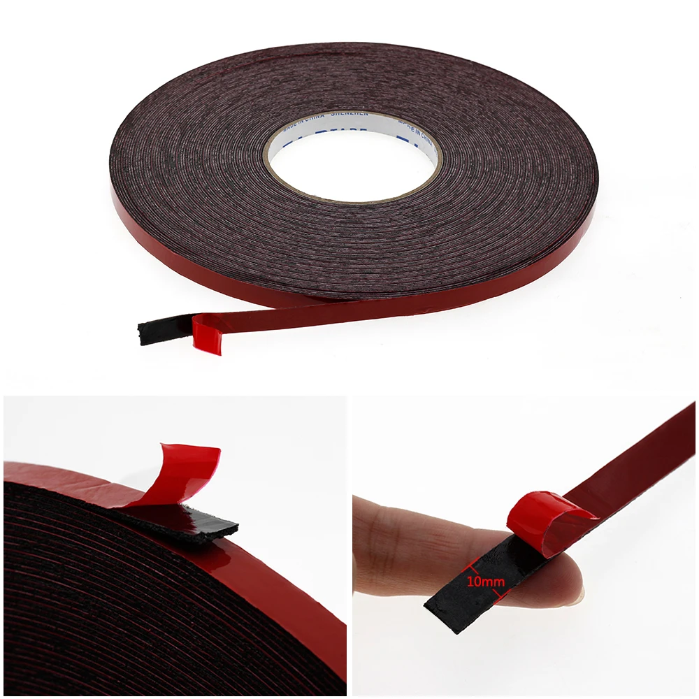 10mm Width Double Sided Adhesive Tape For LED Strips 3528 5050 WS2811 SMD Strong Double-sided Tape For LED Strip Light 30M/Roll