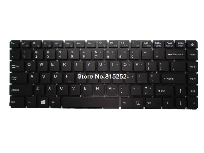 

Laptop Keyboard For GoBook N1410 United States US Black New Without Frame