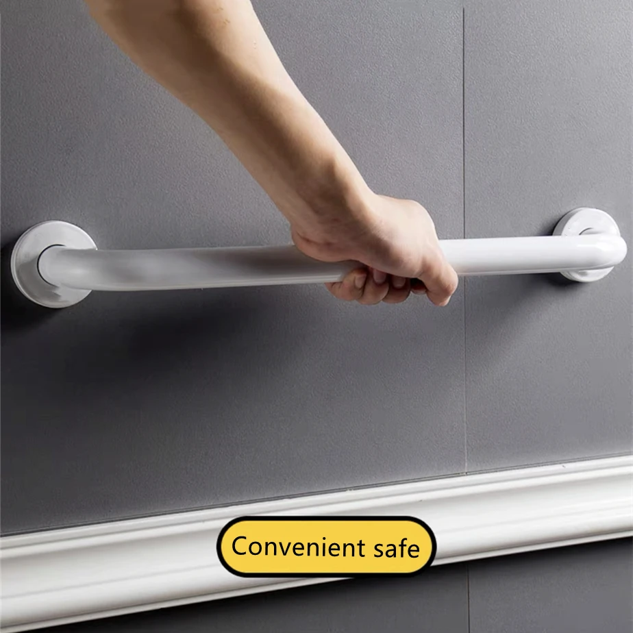 Black/White Barrier-free Handrail Aluminum Bathroom Stair Grab Elderly/Children Bathtub Safety Booster Handle Non-slip Armrest