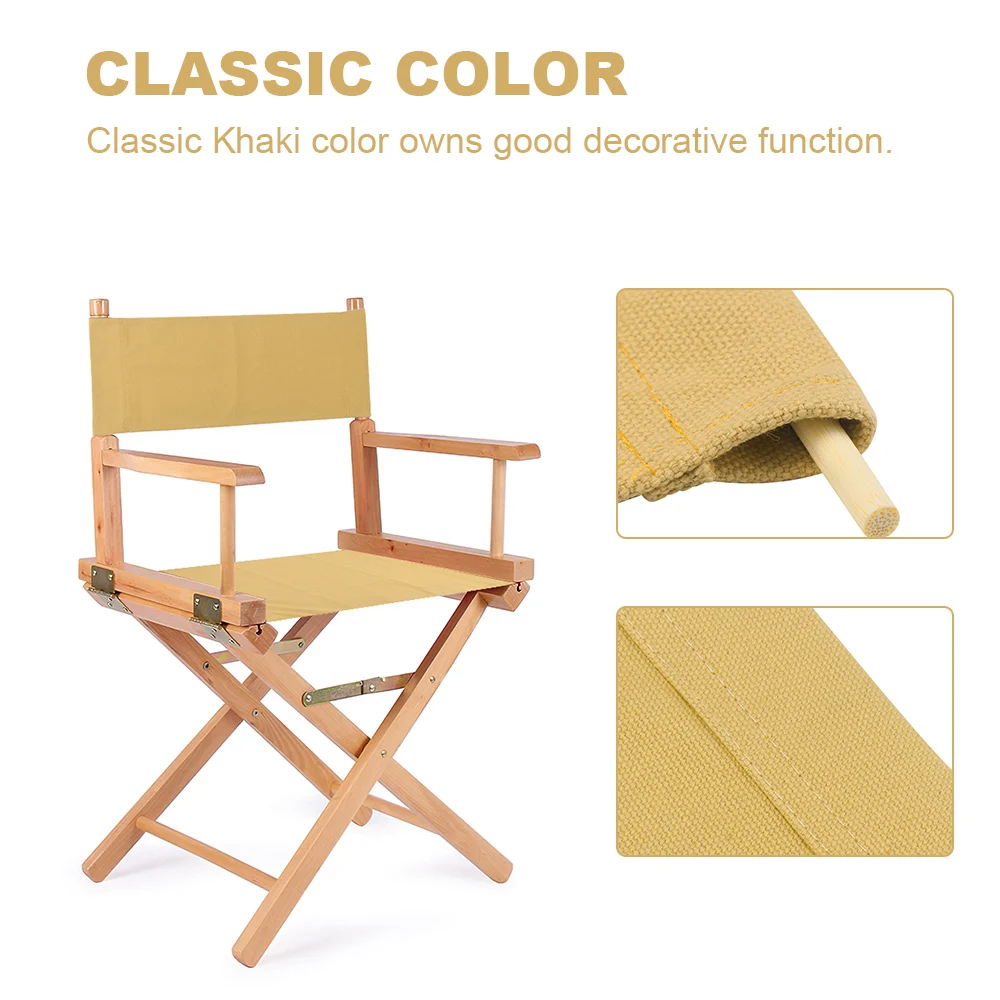 Replacement Canvas Directors Chairs Cover Stool Protector Chairs Canvas Covers Simple Solid Seat Covers Set Outdoor Yard Garden