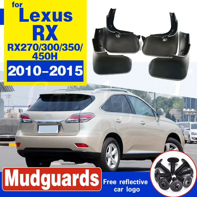 For LEXUS RX RX270 RX300 RX350 RX450H 2010-2015 Mudflaps Splash Guards Front Rear Mud Flap Mudguards 2014 2013 2012 11 Mud Flaps