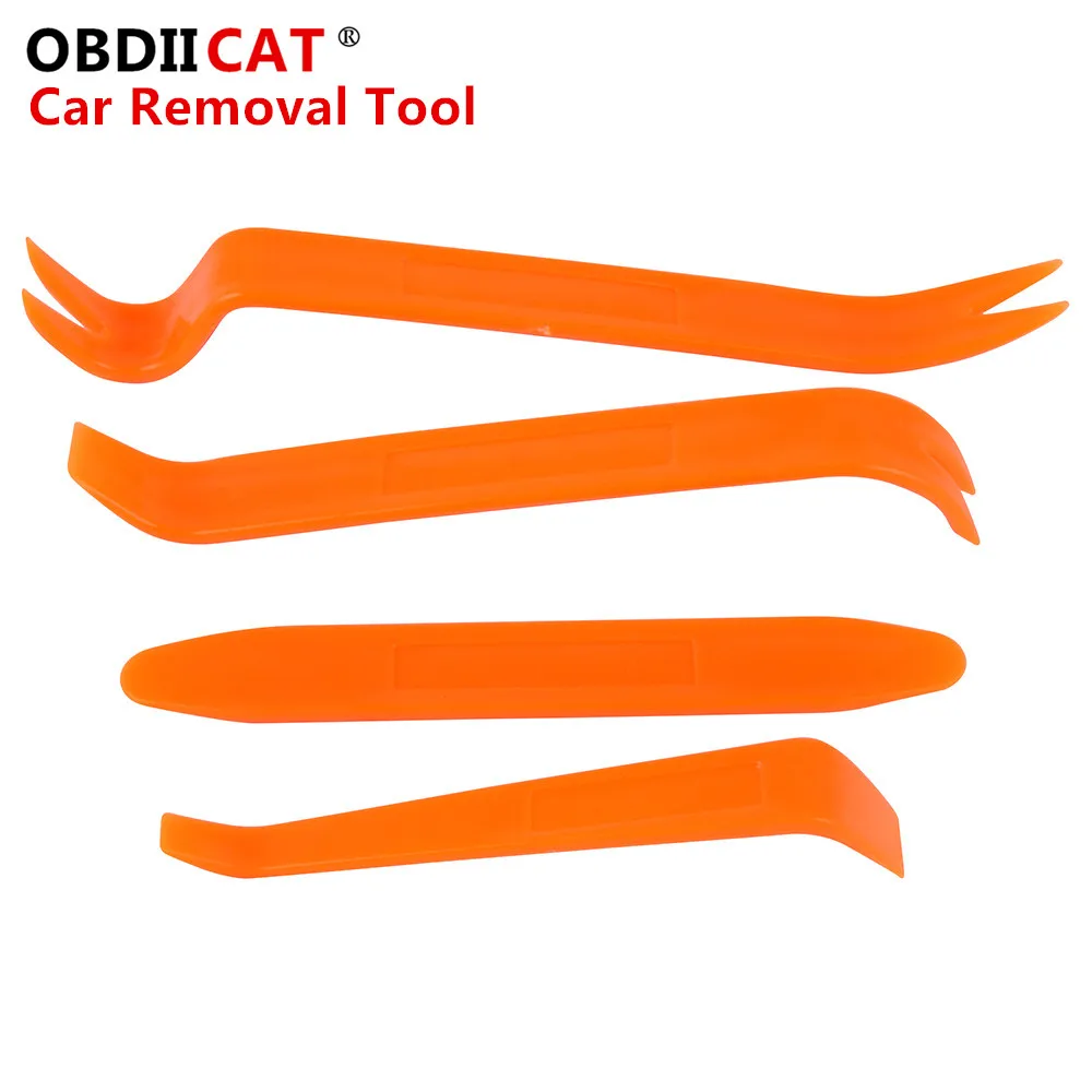 

QILI QH-48 Car Panel Removal Tools 4pcs Automobile Radio Panel Door Clip Trim Dash for Removal Installer Pry Repair Tool Set