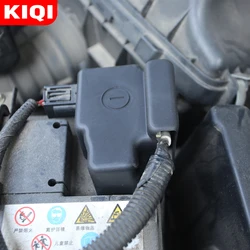 KIQI Car Accessories for Honda HRV HR-V Vezel 2014 - 2020 Engine Battery Negative Clip Cover ABS Black Protector Covers