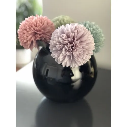 Black Bell Jar Vase Vase Flower Vases Home Decor Living Room Decoration Room Decoration Home Decoration Vase Modern Vase Decoration