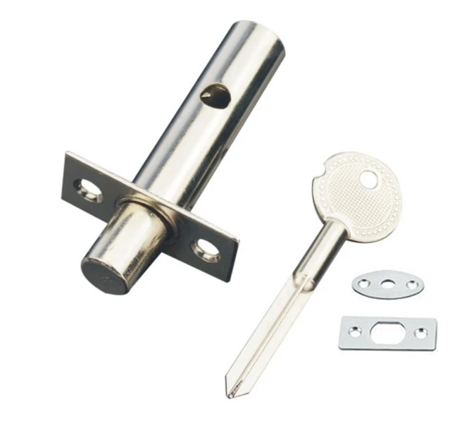 

10sets Hardware Pipe Tube Well Invisible Door Lock Locker Antirust Durable Lock Pipe Fireproof Door Escape Aisle Locks With Key