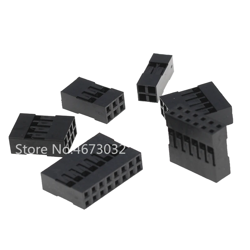 20 sztuk dla złącze dupont 4 6 8 10 12 14 16 20 pin podwójny rząd 2x3 pin 2.54mm dla dupont plastikowa powłoka przez otwór