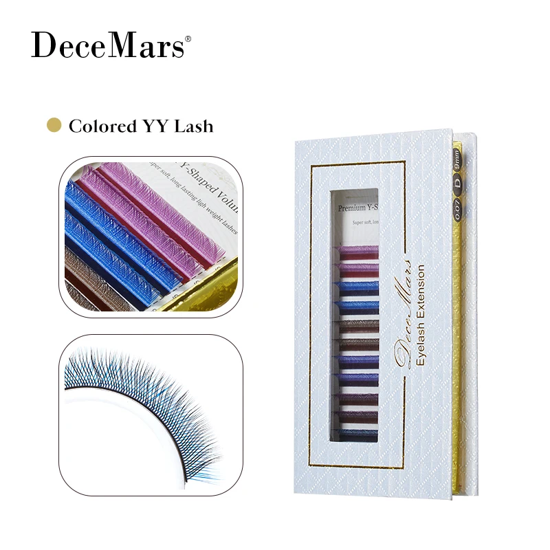 DeceMars Colored YY Eyelash Extension 6 Colors