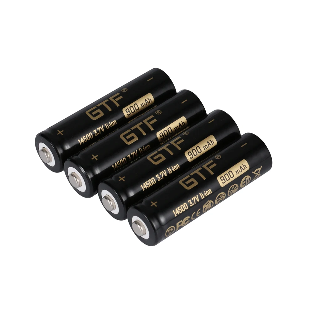 GTF-Batterie aste Ion Eddie, 14500 V, 3.7 mAh, capacité réelle, lampe de poche, télécommande, tête de point de jouet, 900, 14500 V