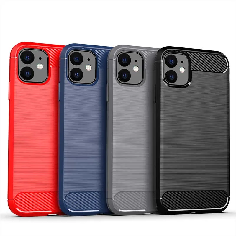 Brushed Style Case For iPhone 16 15 14 13 12 11 Pro Max XS X S XR Plus SE Shockproof Matte Soft Tpu Cover Skin