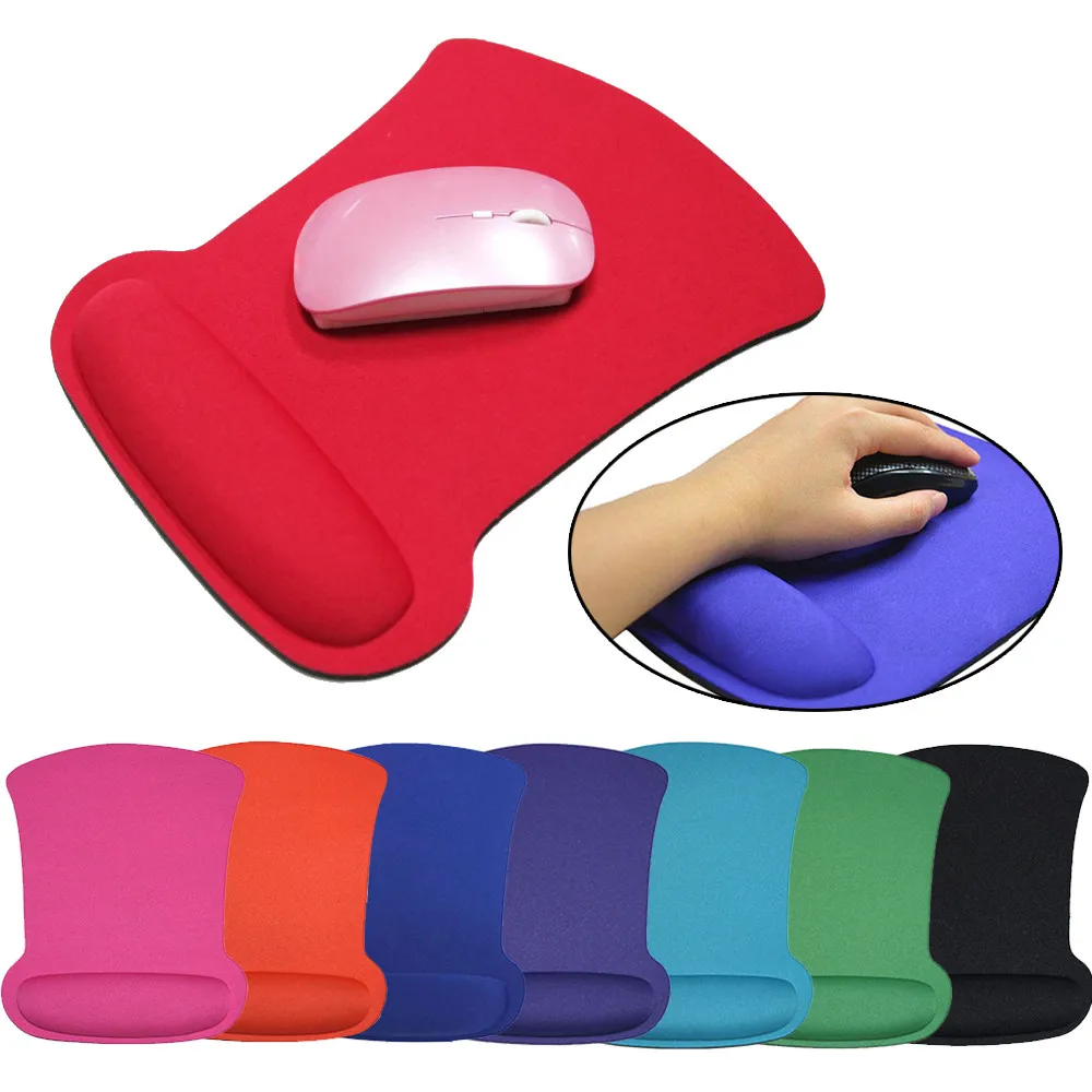 Mouse Pad With Wrist Rest For Laptop Mat Anti-Slip Gel Wrist Support Wristband Mouse Mat Pad For Macbook PC Laptop Computer