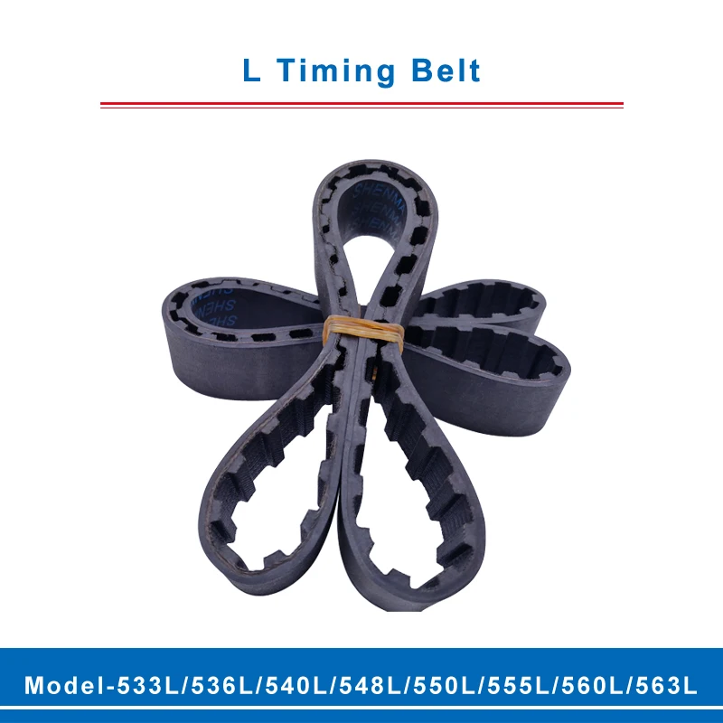 

L timing belt trapezoid teeth model-533L/536L/540L/548L/550L/555L/560L/563L transmission belt width 20/25mm for L timing pulley