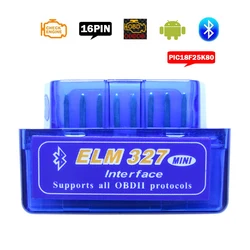 Obd2 Scanner  Elm327 Bluetooth V1.5 Cars Diagnostic Tools ELM 327 V 1.5 OBD 2 Auto Code Reader Diagnostic-Scanner For Android
