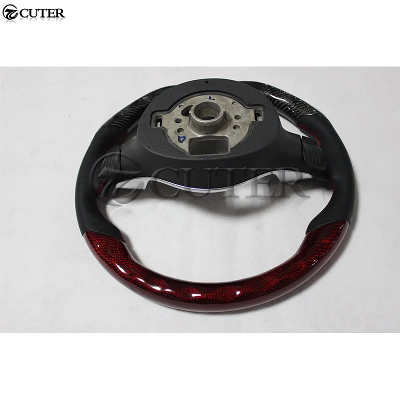 for Volkswagen Golf r Style Carbon Fiber Car Steering Wheels Steering Leather Car Styling 09-15