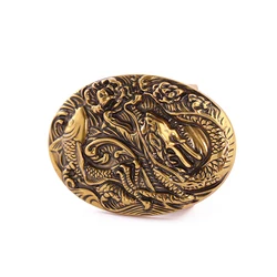 Western cowboy Wolong personality casual zinc alloy belt buckle men's gift