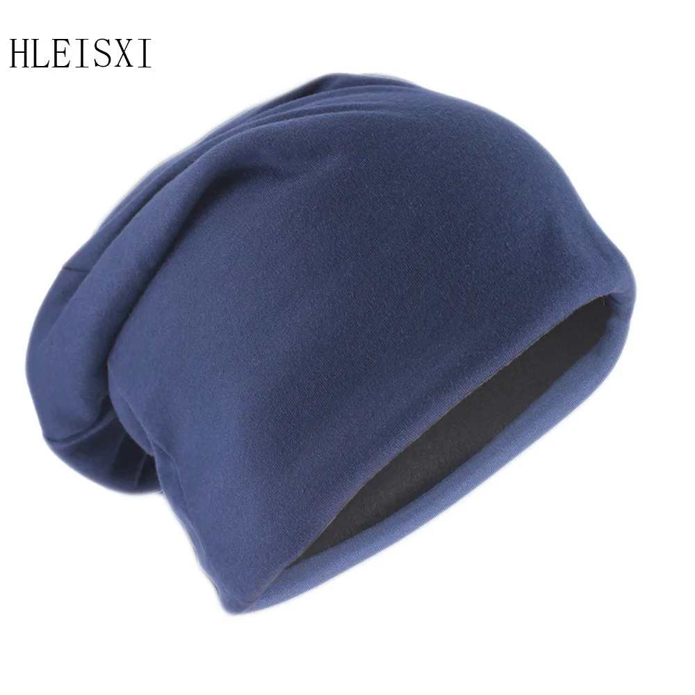 New Fashion Adult Men Women Autumn Winter Warm Beanies Skullies Casual Hip Hop Hat With Iron Ring Outdoor Female Gorras