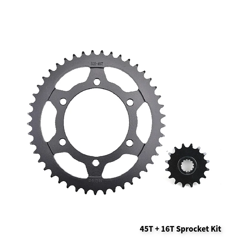 

525 16T 45T 48T Motorcycle Front Rear Sprocket Set for Yamaha YZF600 YZF 600 R6 2006-2018 YZF-R6 50th 60th Anniversary