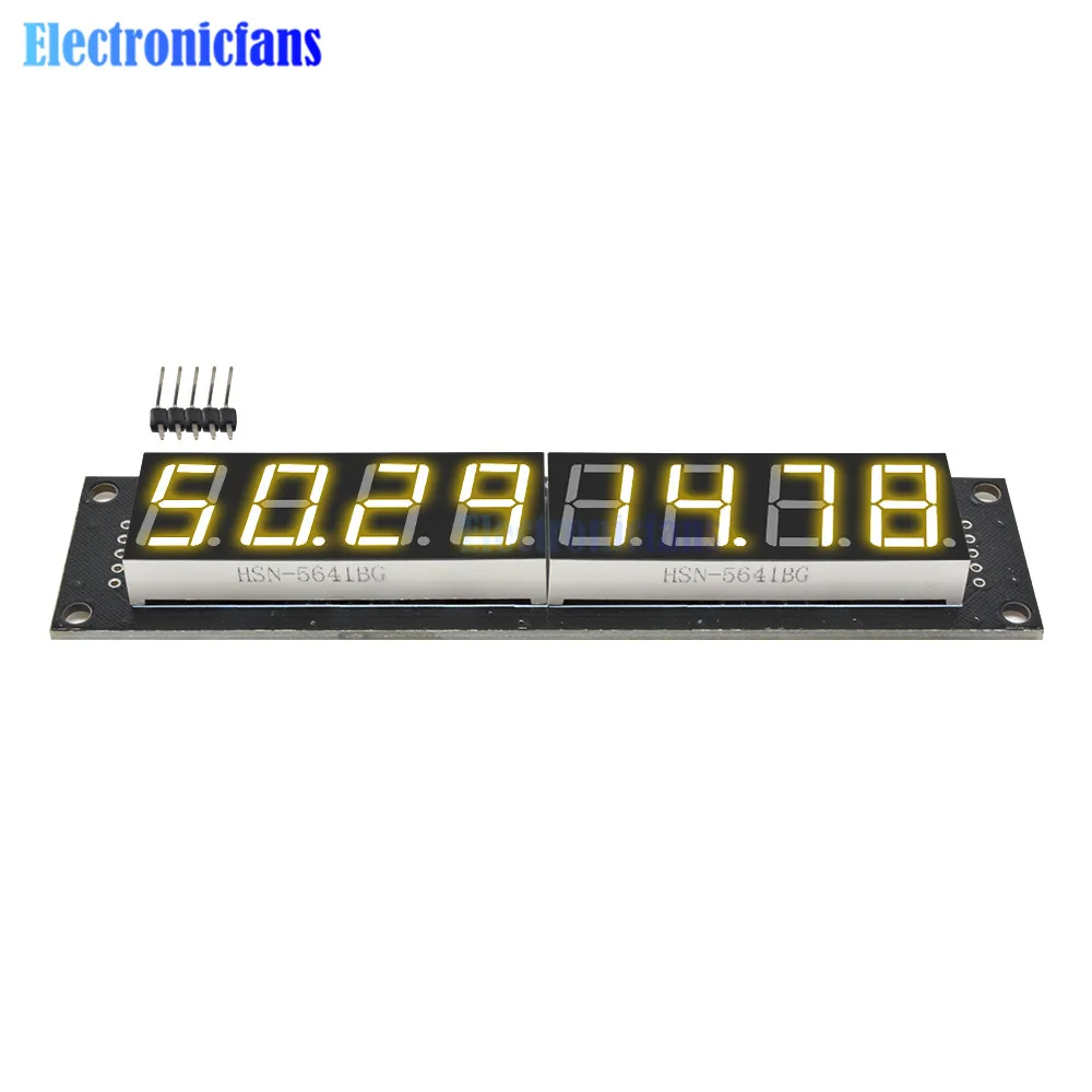 Module de Tube d'affichage numérique à 8 chiffres, 0.36 pouces, 0.56 pouces, 74HC595, affichage LED à 7 Segments, rouge/vert/jaune/bleu/blanc pour Arduino