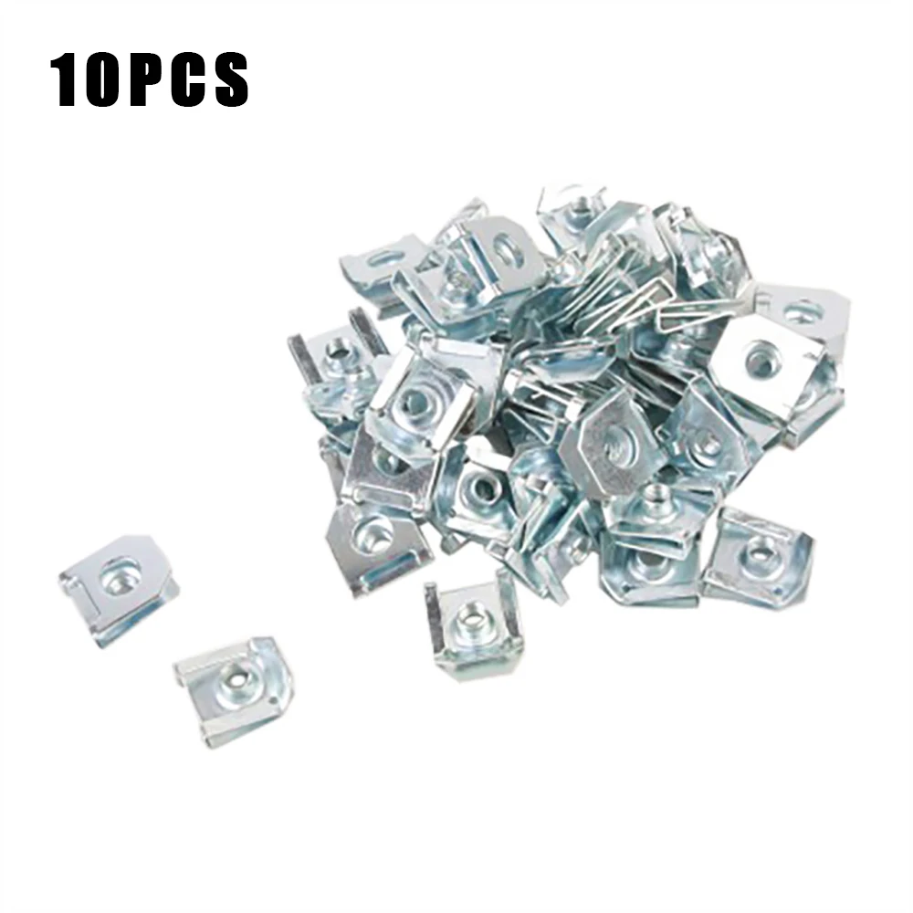 10Pcs Auto Clips M5 Tread Panel Spire Nut Fairing Clip Fastener Speed Zinc Mounting Clamp For BMW Motorcycle Car