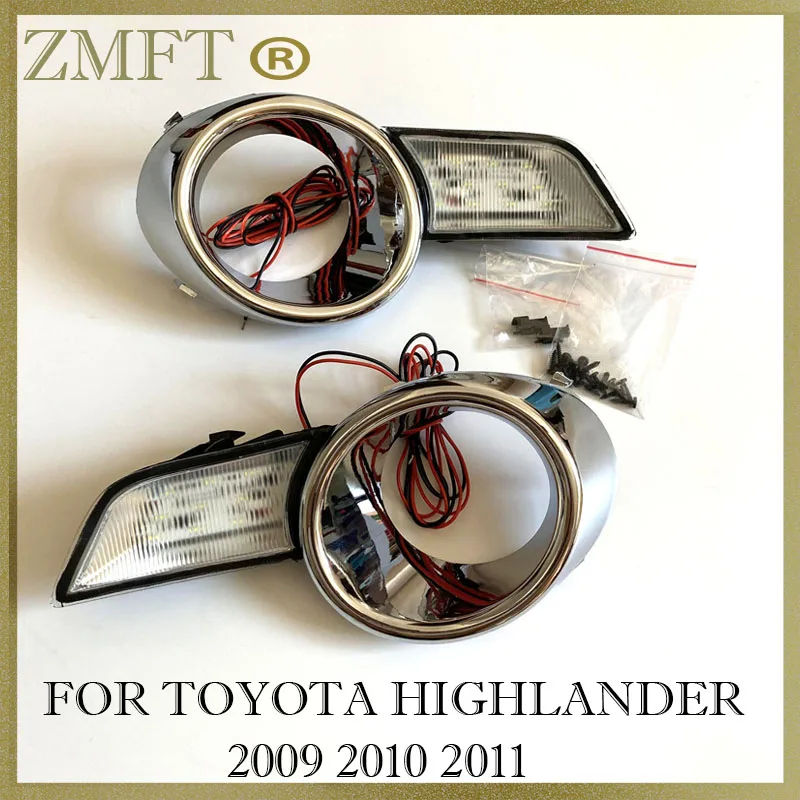 

Car LED Daytime Running Light Fog Lamp Driving Light Kit For TOYOTA Highlander 2009 2010 2011 Modification Set