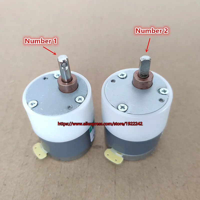 Gfpql WYanHua-Électrique 3 5ZYC-01 35ZYL002 530 Moteur engrenage, 9V 110RPM, Moteur en Vitesse Compteur de devises Mini Précision (Speed(RPM) : D Shaft