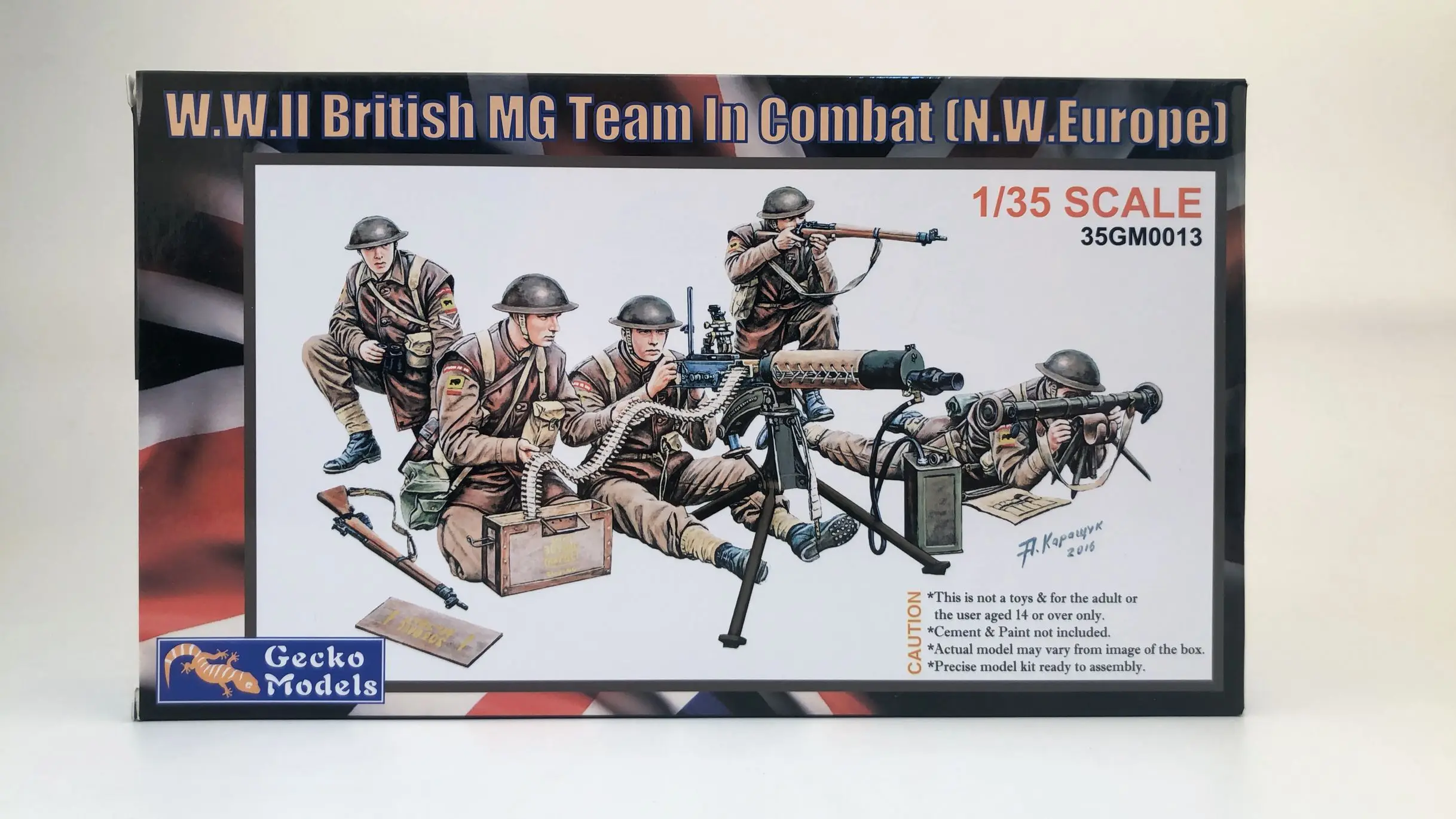 

Gecko Models 35GM0013 1/35 WWII British MG Team In Combat [N.W.Europe] Model Kit