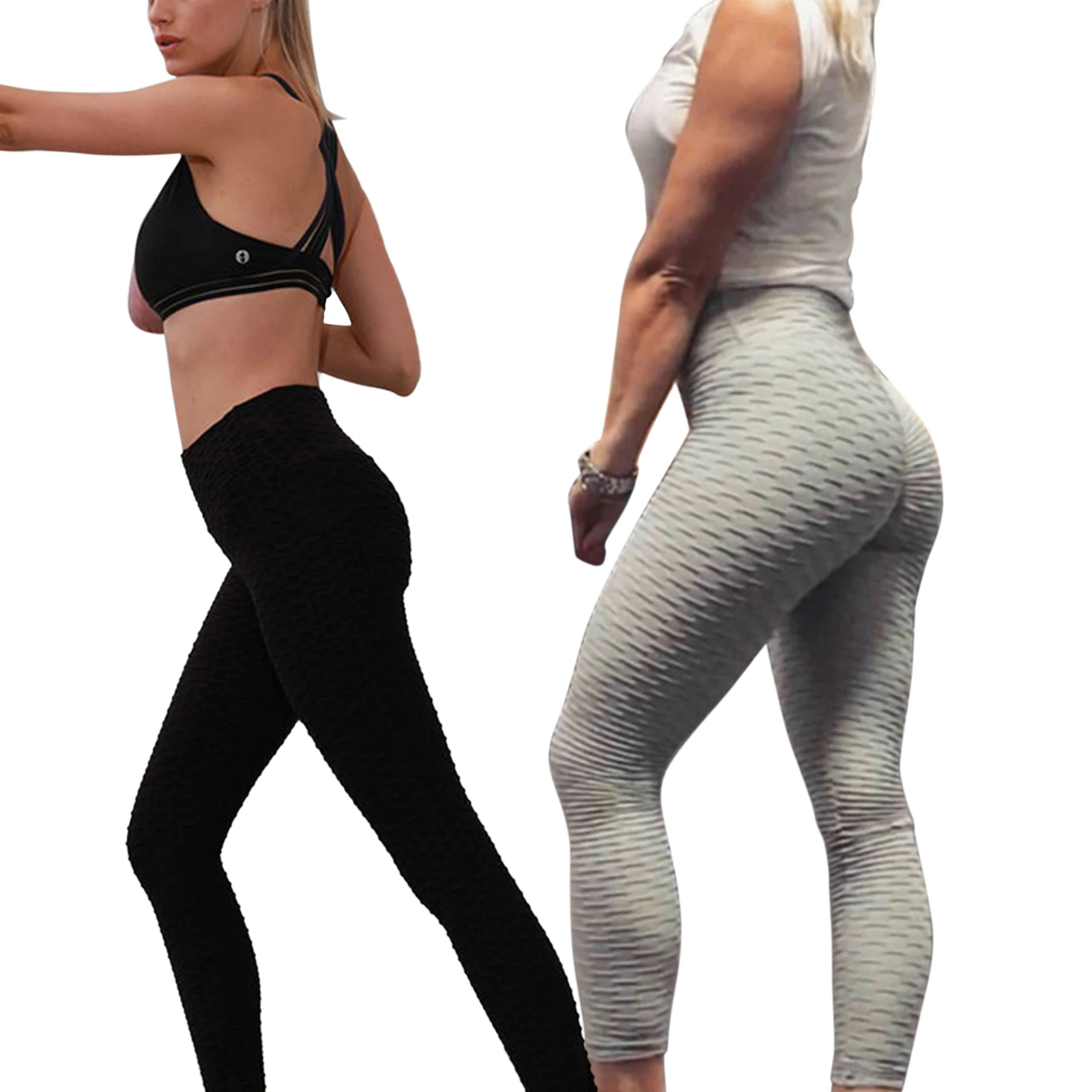 

Women Yoga Pants High Waist Solid Color Fitness Leggings Sports Running Pants for Ladies