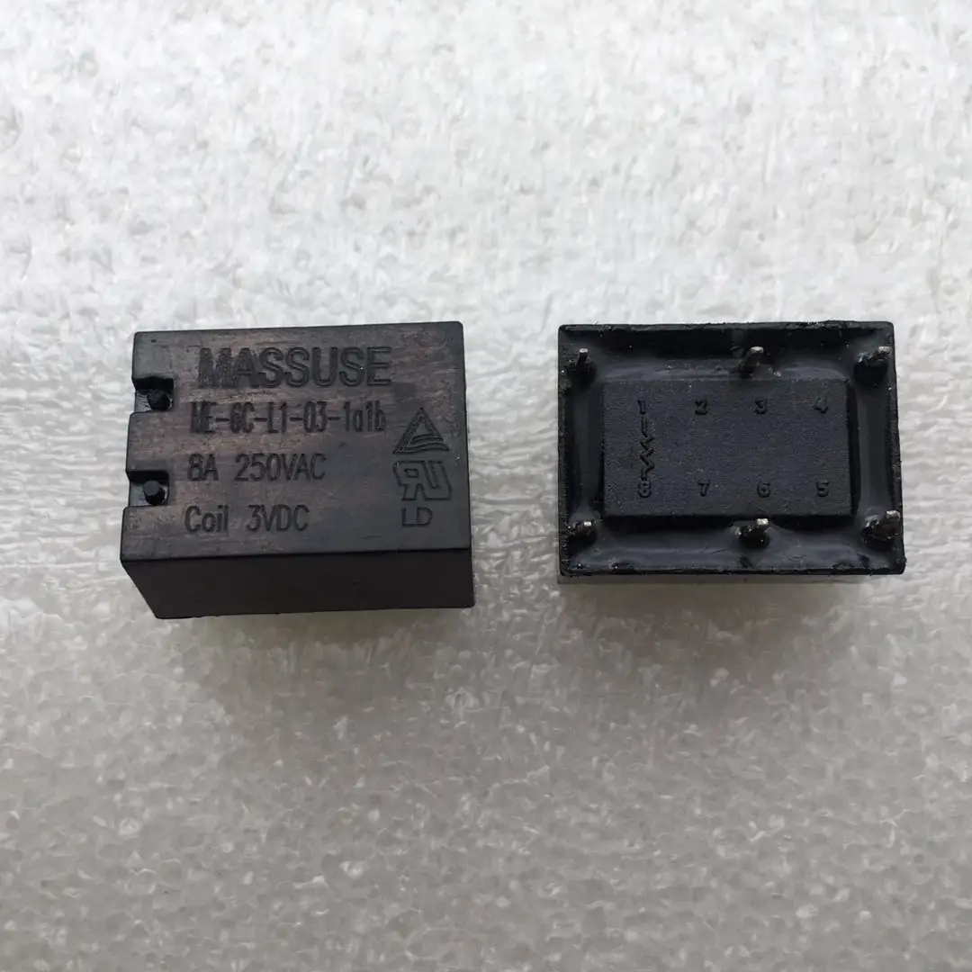 

5PCS/lot 100%Original New Relay ME-6C-L1-03-1A1B 3VDC ME-6C-L1-03-1A1B-3VDC ME 6C L1 03 1A1B 3V 8A 250VAC 6PIN