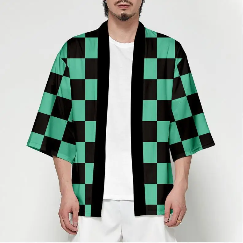 

Women/Men Summer Casual Cool Streetwear Demon Slayer Kimetsu No Yaiba 3D Printing Japanese Anime Kimono Haori Yukata Cosplay