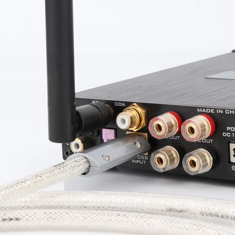QED OCC Kabel USB A ke B DAC Berlapis Perak Kabel USB HIFI Data Kabel Hifi USB Hi-End DAC
