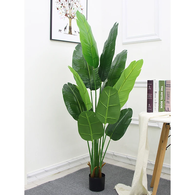 Home Decor Large Artificial Green Plant Simulation Flowers Decoration Indoor Potted Landscape Ornaments Creative Nordic Gifts