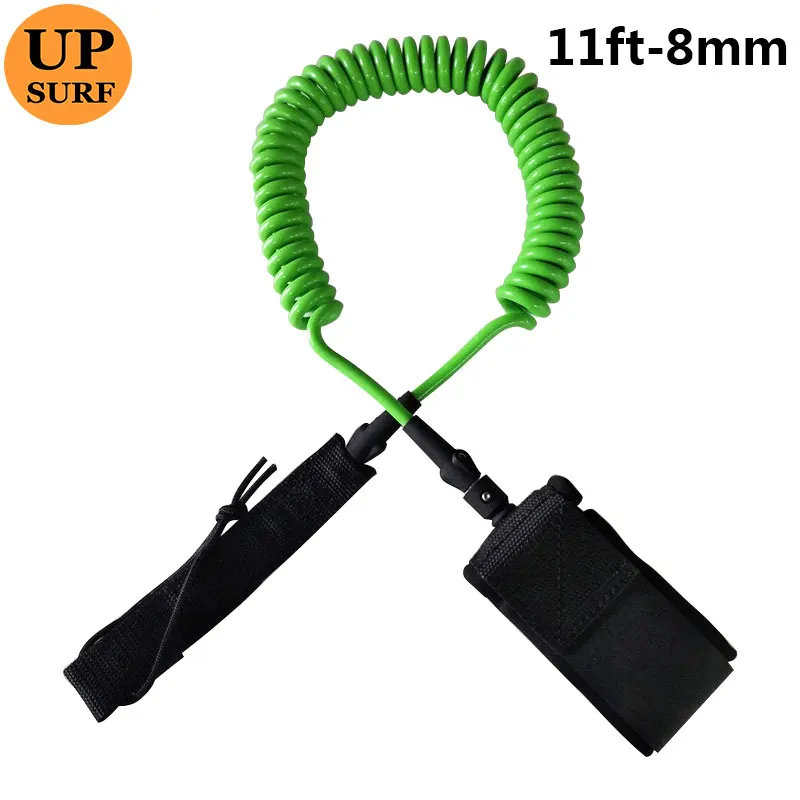 

Surf Surfboard Leash 11ft-8mm Coiled Leash New Design Surfboard Green Color Leash Surf Leash Yep.surf pranchas de