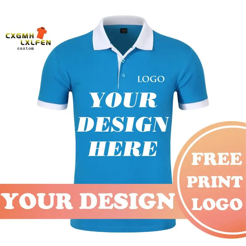 Summer Men Custom Print Short Sleeve Horse Polos Shirts Cotton Men Short Sleeve High Quantity Polo Men Business Shirt 13 Colors