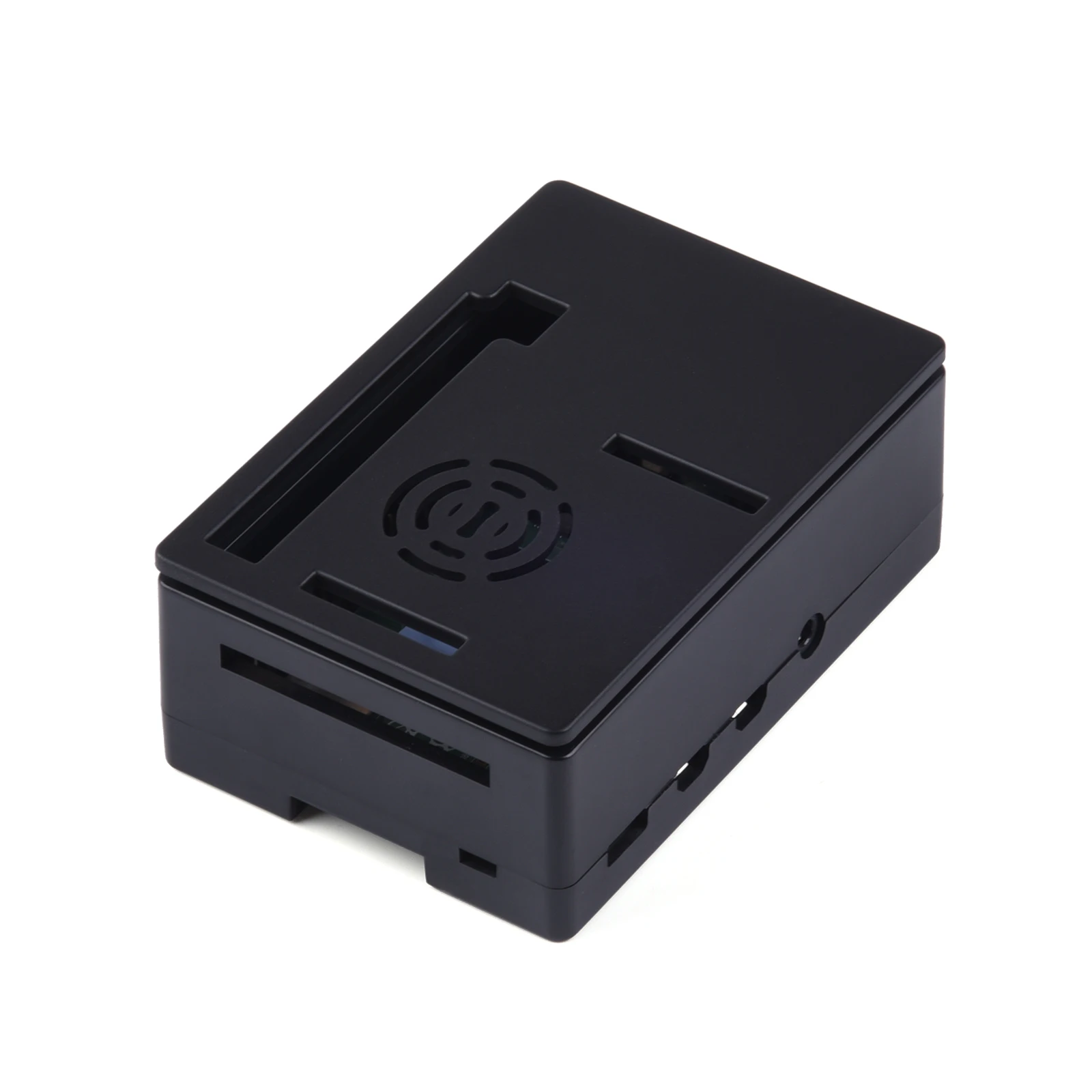 Abs Schutzhülle Abdeckung Box Shell Gehäuse kompatibel mit 3,5 im Bildschirm für Raspberry Pi 4b/3b +/3b schwarz