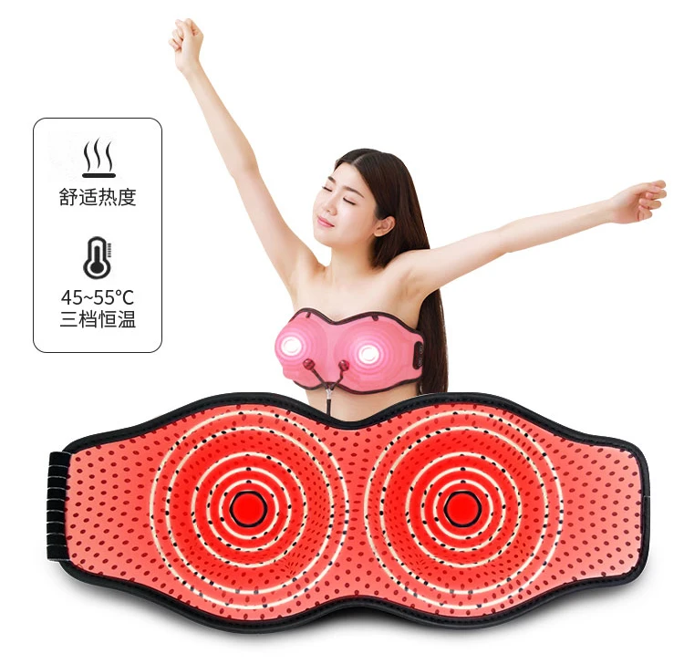 Electric Instrument Chest Massager Breasts Breast Droop Bra Underwear Hot Compress Home Electronic Massage Female Milk Care