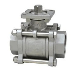 Type 3PC Stainless Steel  High Platform Ball Valve 1